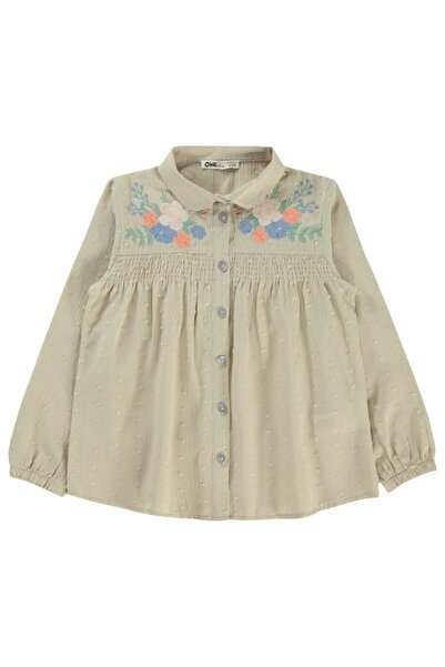 Civil Girls Floral Embroidered Shirt for Ages 10-13 - Ecru11-12 Years