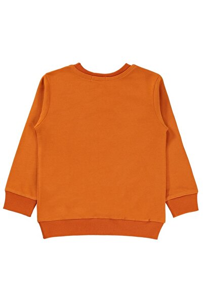 Civil Boys سويت شيرت للأولاد من عمر 2 إلى 5 سنوات برتقالي داكن