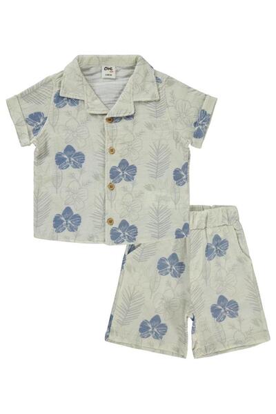 Civil Baby Erkek Bebek Şortlu Takım 6-18 Ay Indigo