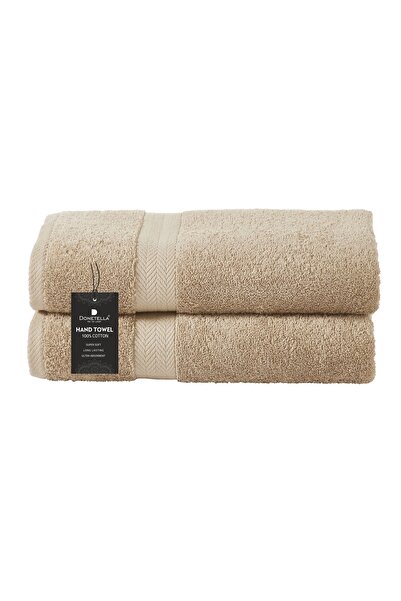 Donetella 2 - Pcs Premium Hand Towels (50x90cm ) 600 GSM 100% Combed Cotton