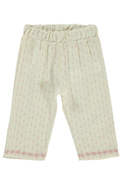 Civil Baby Çıtır Desen Empirme 6-18 Ay Pantolon - Ekru18-24 Ay
