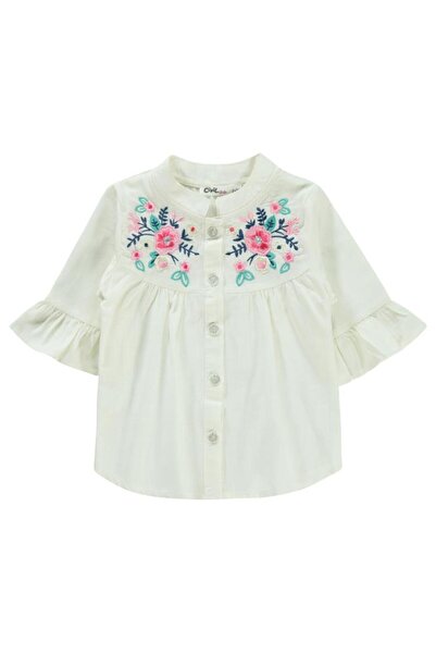 Civil Girls Valon Sleeve 2-5 Years Old Shirt - Ecru2-3 Years Old