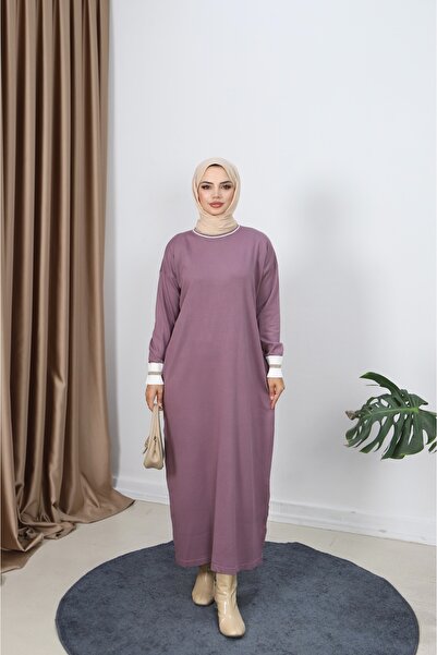 NİSUM MODA Mercerized Dress with Glitter Detail