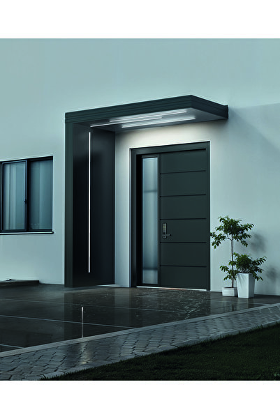 KORRAIN LUX MONO LEFT-ALÜMİNYUM KAPI ÜSTÜ SUNDURMALIK-DRENAJLI TASARIM-SOL