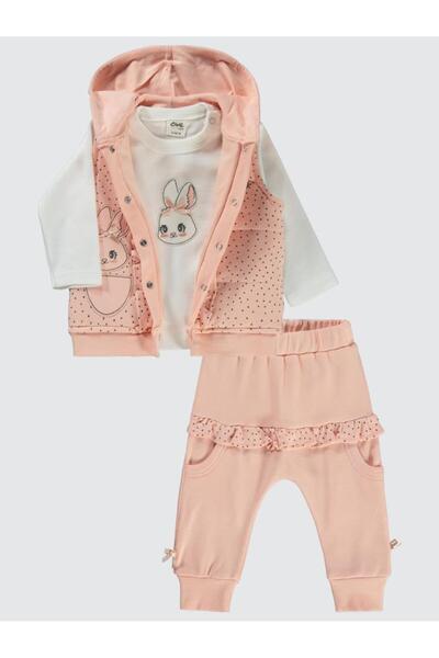 Civil Baby Σετ Κουνέλι με Κέντημα 6-18 Μηνών - Πούδρα 6-9 Μηνών