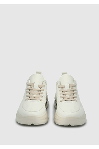 Provoq Λευκό Δερμάτινο Ανδρικό Sneaker