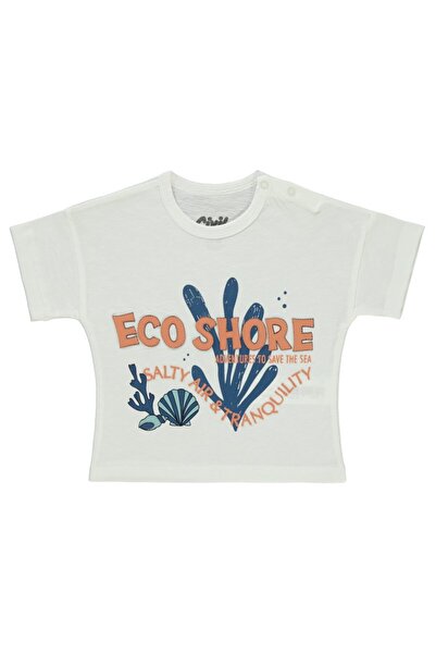 Civil Baby Printed 6-18 Months T-Shirt - Ecru 12-18 Months