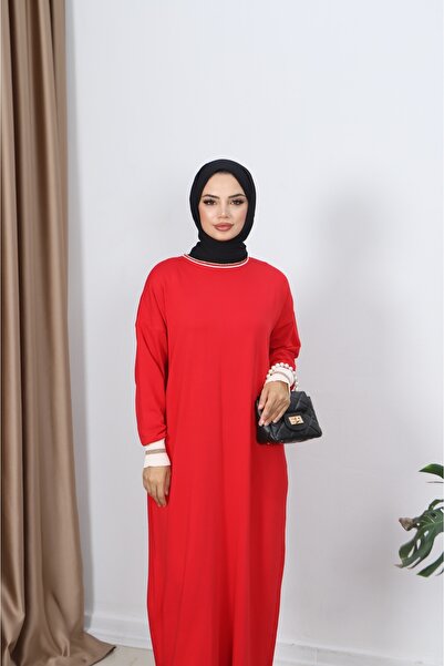 NİSUM MODA Mercerized Dress with Glitter Detail