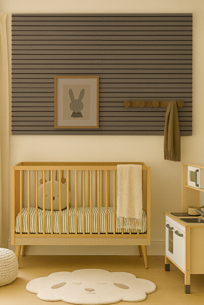 UnicSpot Set 4 buc Panou riflat acustic, gri, UnicSpot, 60x60x2.1 cm