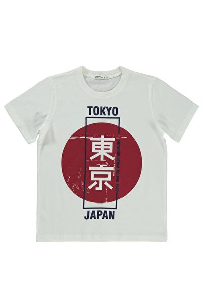Civil Boys Μπλουζάκι Τόκιο με τύπωμα για παιδιά 10-13 ετών - Εκρού