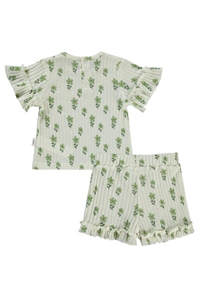 Civil Baby Flower Embroidery 6-18 Months Set - Beige18-24 Months