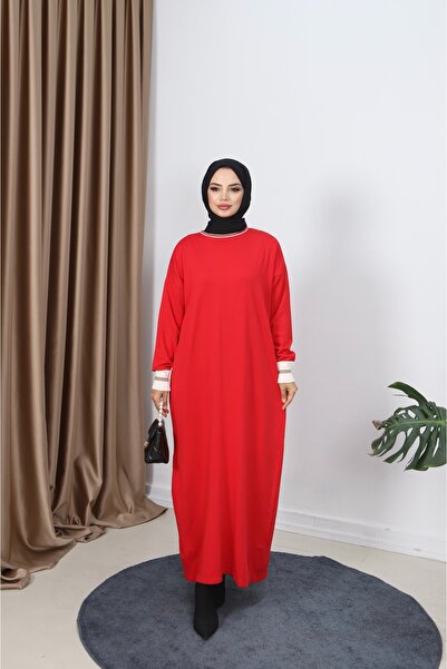 NİSUM MODA Mercerized Dress with Glitter Detail