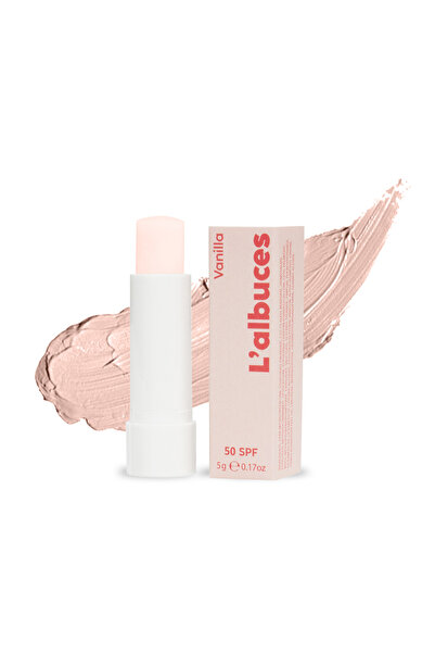 L'albuces 50 SPF Vanilla Lip Balm – Nemlendirici ve Güneş Koruyucu Dudak Bakımı