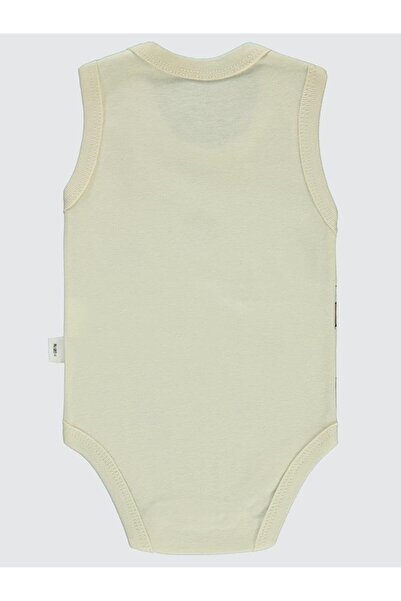 Civil Baby Arı Empirme Baskılı Sfr.Kol1-36 Ay Çıtçıtlı Badi - Bej 18-24 Ay