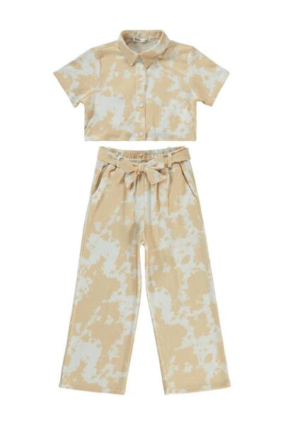 Civil Girls Set Batik pentru 10-13 ani - Bej pentru 13-14 ani