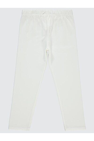 Civil Girls Basic 6-9 Years Leggings - Ecru 9-10 Years