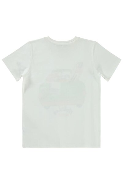 Civil Boys Tricou cu imprimeu Holiday Pickup Truck pentru copii 10-13 ani - E...