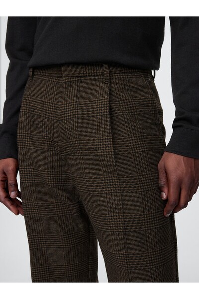 GAP Erkek Kahverengi 365 Yün Karışımlı Relaxed Fit Pantolon