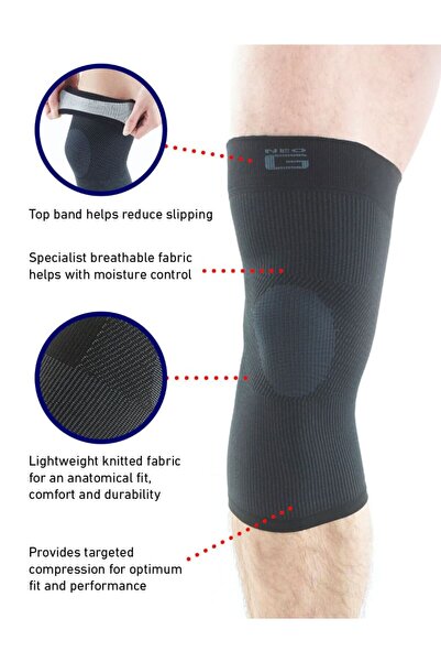 Neog Neo-G Hava Akışlı Elastik Diz Desteği Siyah Small