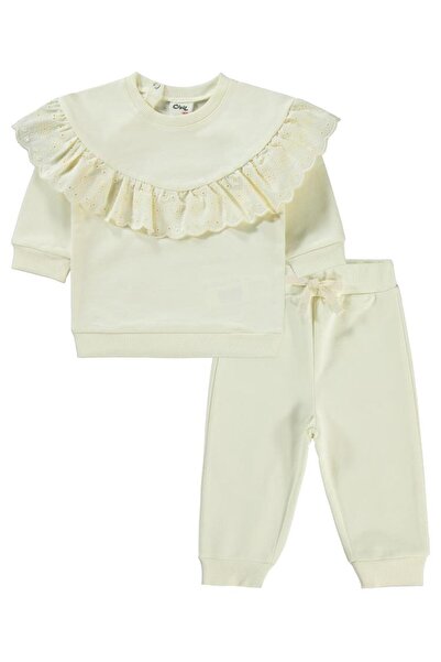 Civil Baby Embroidered Piece Set for 6-18 Months - Ecru