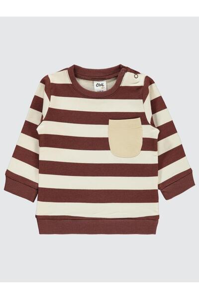 Civil Baby Erkek Bebek Sweatshirt 6-18 Ay Çikolata Kahve