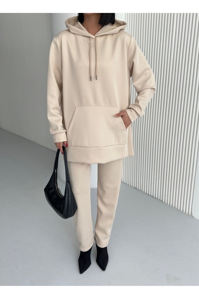 moda paketi Σετ μαντίλας σε σχήμα καρότου, υφασμάτινο φούτερ και παντελόνι για καταδύσεις