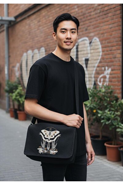 Weekeep Geantă unisex imprimată/ Geantă pentru computer pentru cursuri școlare