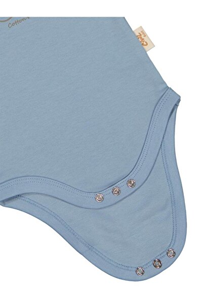 Civil Baby Боди от органичен памук с ръкави K, затварящо се с копчета, за беб...