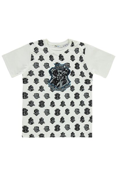 Harry Potter Baskılı Tişört - Ekru 11-12 Yaş