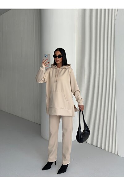 moda paketi Σετ μαντίλας σε σχήμα καρότου, υφασμάτινο φούτερ και παντελόνι για καταδύσεις