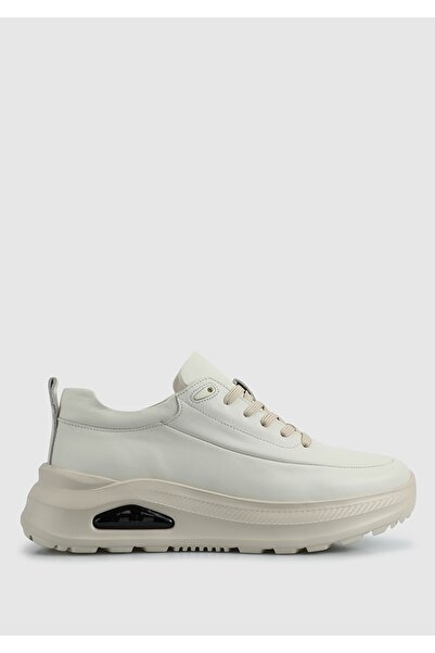 Provoq Λευκό Δερμάτινο Ανδρικό Sneaker