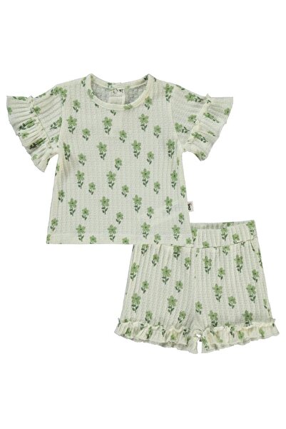 Civil Baby Flower Embroidery 6-18 Months Set - Beige18-24 Months