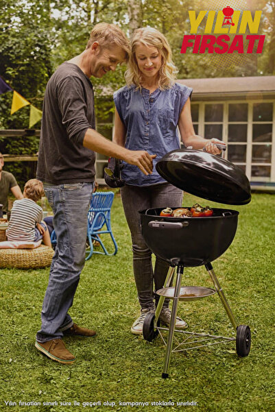 WEBER Classic Kettle 47 Cm Kömürlü Mangal Siyah