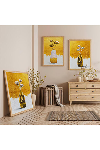 Zevahir Mobilya Dekorasyon Ξύλινο Σετ Τριπλής Ζωγραφικής Τραπεζιού με Ξύλινο ...