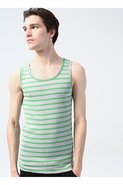 TheDon The Don Gri - Yeşil Erkek İç Giyim Atlet 100TDNATL007035