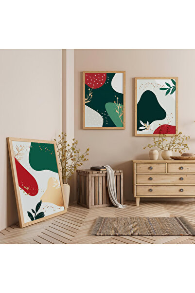 Zevahir Mobilya Dekorasyon Set de pictură din lemn cu rame din lemn Ritmul na...