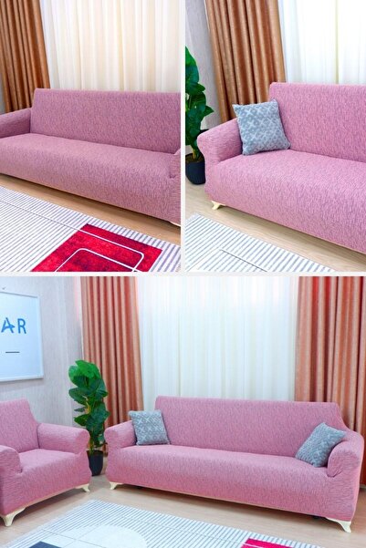 elgeyar Jakarli Koltuk ,kanepe ,çekyat Örtüsü Çubuk Desen Esnekli Eteksiz3kişilik Koltuk Için