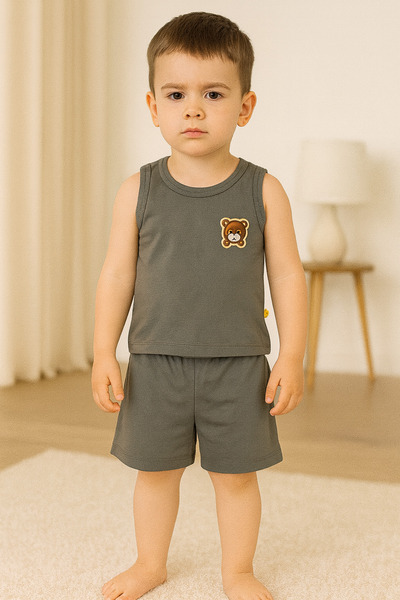 GMG Baby Gribear Shorts Suspender 2 Piece Set