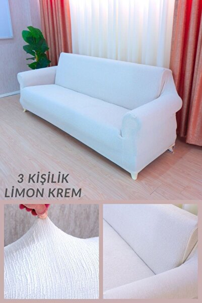 elgeyar Flexible Jacquard 3 Seater Sofa - Bar Pattern, Skirtless, Sofa and Sofa Bed Cover