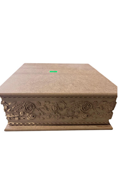 Hobi&Polyester Atölyesi KARE APLİK KUTU GÜLLÜ