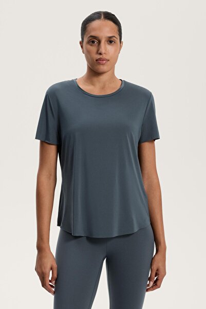 Oysho Mikro delikli teknik kısa kollu tişört