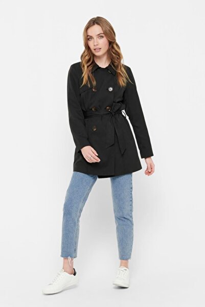 ONLY Onlvalerie Life Black Trenchcoat Otw Noos