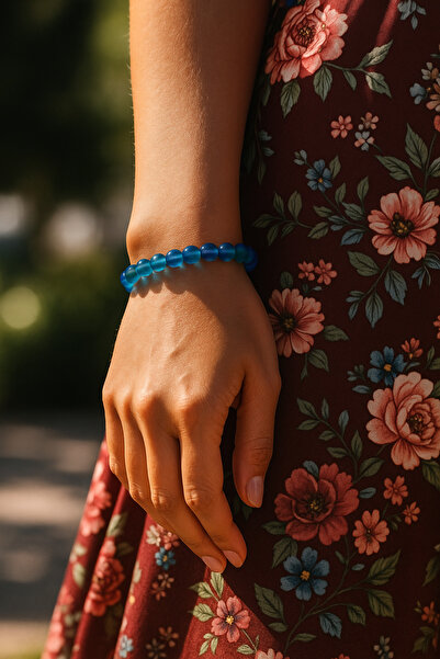 Padore Accessory 🔷 Zihnin Berrak, Ruhun Dengede: Mavi Termal Kuvars Doğal Ta...