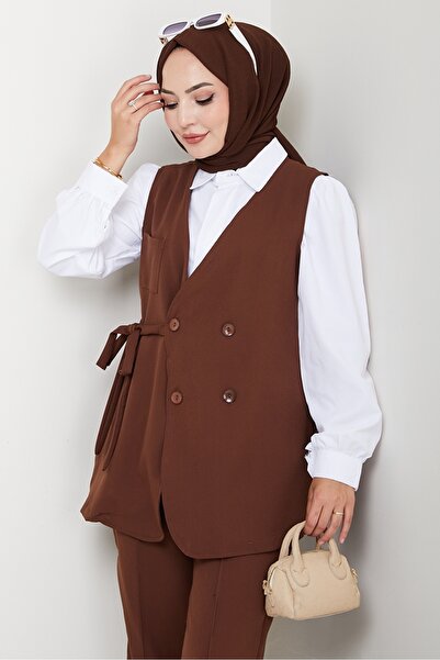 Bestenur Canvas Vest Trousers Double Suit 1395 - Bitter Brown