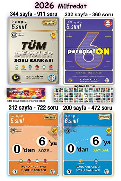 Tonguç Yayınları 6. Sınıf 0'dan 6'ya Konu Anlatımlı Tüm Dersler ParagrafON So...