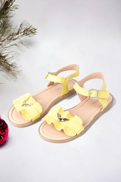 Ponchiq Sandale cu broderie pentru copii