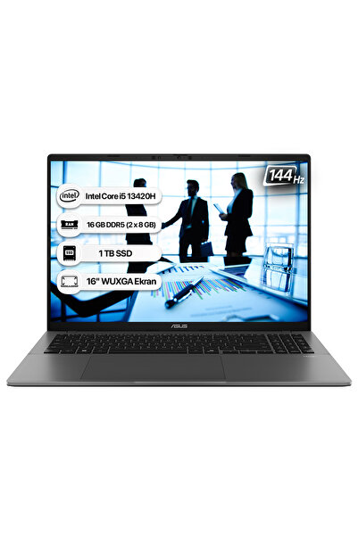 ASUS Vivobook S16 S3607VA-RP045 Intel Core i5 13420H 16GB 1TB SSD Freedos 16" 144Hz WUXGA Taşınabili