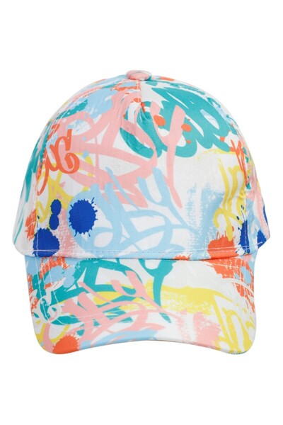 Kitti قبعة بناتي منقوشة بربطة عنق