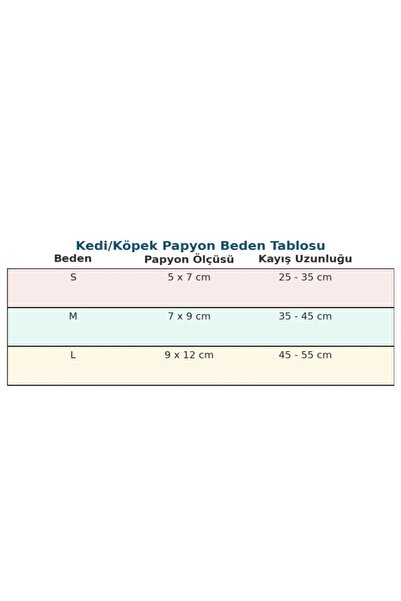 MBS Pet Stylist Ayarlanabilir Kedi Köpek Papyonu M Beden