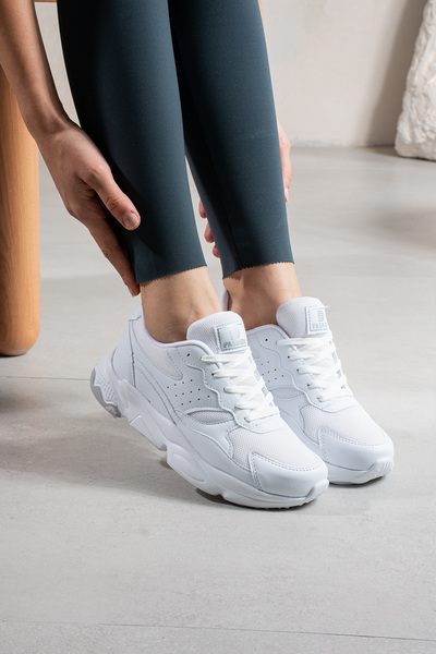 NAVİSHOES Bela ženska sportska obuća sa vezicama Patike 168NAV